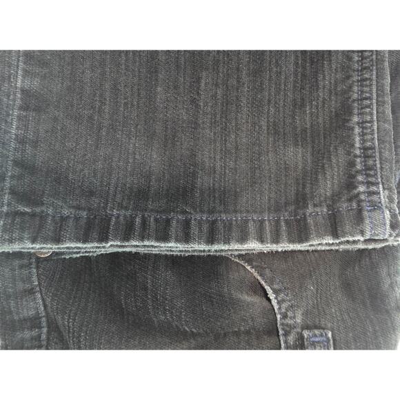Faconnable Jeans Men's 34R Corduroy Pants Dark Gray Distressed Cotton French - Picture 15 of 15
